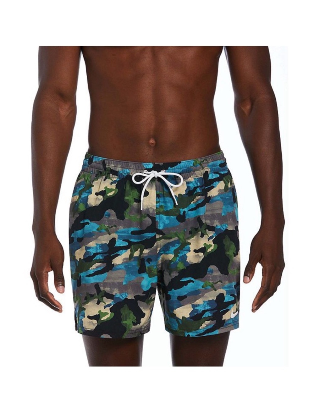 Nike Men's 5" Green Camouflage Volley Shorts Swim Trunks - XXL NEW